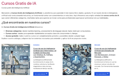 Cursos Gratis de Inteligencia Artificial en CursosGratisIA.com